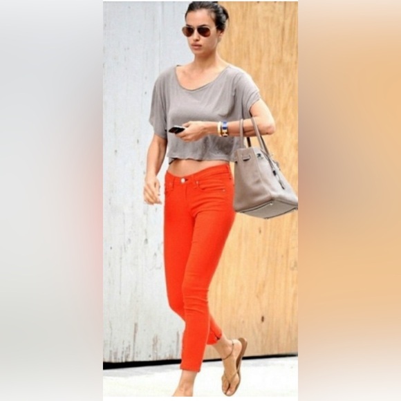 RAG & BONE Zipper Capri Orange - Picture 13 of 14